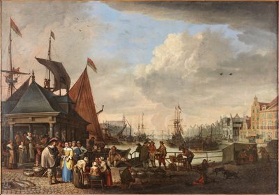 Ein Fischmarkt von Cornelis Beelt